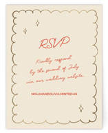 Party On! Foil-Pressed RSVP Online Enclosure Cards