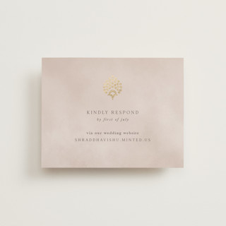 Shraddha Foil-Pressed RSVP Online Enclosure Cards