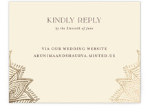 Arunima Foil-Pressed RSVP Online Enclosure Cards