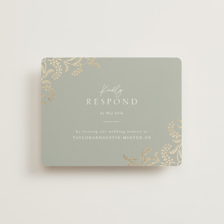 Riviera Foil-Pressed RSVP Online Enclosure Cards