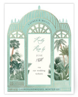 The Greenhouse Foil-Pressed RSVP Online Enclosure Cards