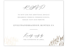 Peaks Foil-Pressed RSVP Online Enclosure Cards