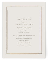 Foil-Pressed RSVP Online Enclosure Cards
