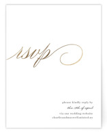 Love Foil-Pressed RSVP Online Enclosure Cards