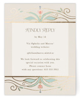 Ornate Elegance Foil-Pressed RSVP Online Enclosure Cards