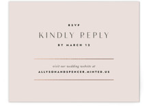 Deco Band Foil-Pressed RSVP Online Enclosure Cards
