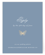 meet me in the garden Foil-Pressed RSVP Online Enclosure Cards