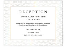 Gilded Bloom Gloss-Press® Reception Card