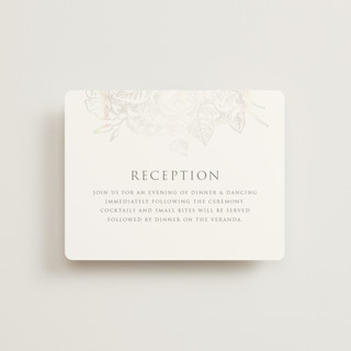 Gilded Wildflowers Gloss-Press® Reception Card
