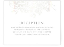 Gilded Wildflowers Gloss-Press® Reception Card