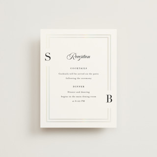 Side by Side Gloss-Press® Reception Card