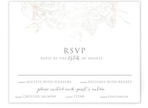 Gilded Wildflowers Gloss-Press® RSVP Cards