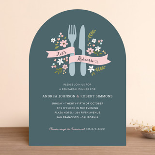 Let's Rehearse Rehearsal Dinner Invitations