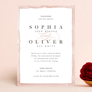 First Love Rehearsal Dinner Invitations