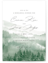 Over the mountains Rehearsal Dinner Invitations