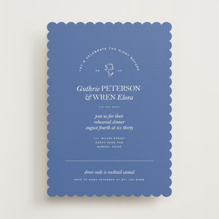 bluebell dinner Rehearsal Dinner Invitations