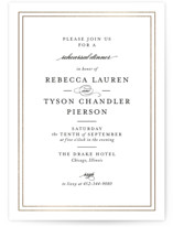 Foil-Pressed Rehearsal Dinner Invitations