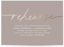 At Last Foil-Pressed Rehearsal Dinner Invitations