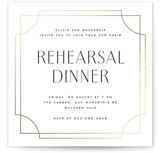 Cube Foil-Pressed Rehearsal Dinner Invitations