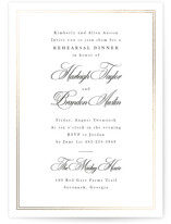 Foil-Pressed Rehearsal Dinner Invitations