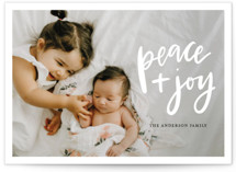 Peace And Joy Christmas Photo Cards