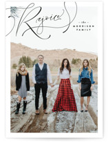 Again I Say Rejoice Christmas Photo Cards