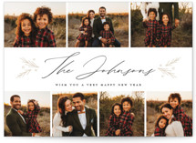 Elegant Signature Christmas Photo Cards
