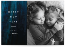 Painted Night Christmas Photo Cards