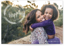 Festive Wreath Christmas Photo Cards