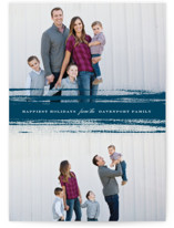 One Line Brush Christmas Photo Cards