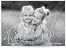 Snowy Hallelujah Christmas Photo Cards