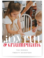 Bright Triumphant Christmas Photo Cards