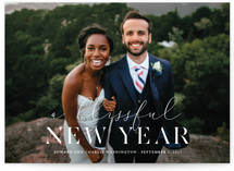 Blissfully Blessed Christmas Photo Cards