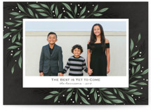 Classic Greenery Christmas Photo Cards