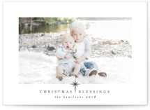 Star On High Christmas Photo Cards