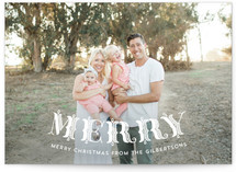 Rejoice Ornate Christmas Photo Cards