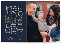 Brightest Spirits Christmas Photo Cards