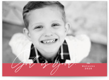 Golden Good Christmas Photo Cards