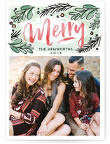 markered merry Christmas Photo Cards