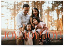JoyJoyJoy Christmas Photo Cards