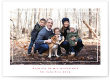 His Blessings Christmas Photo Cards