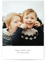 Classic Three Christmas Photo Cards