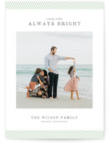 rarely calm stripes Christmas Photo Cards