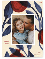 pomegranates and blue twigs Rosh Hashanah Cards