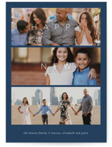 Happy New Year trio New Year Photo Cards