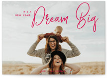 Dream Big New Year Photo Cards