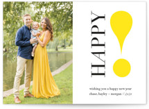Exclamation Point New Year Photo Cards