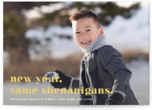 New Year, Same Shenanigans New Year Photo Cards