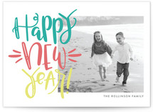 highlighter New Year Photo Cards