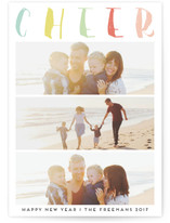 Stacked Cheer New Year Photo Cards